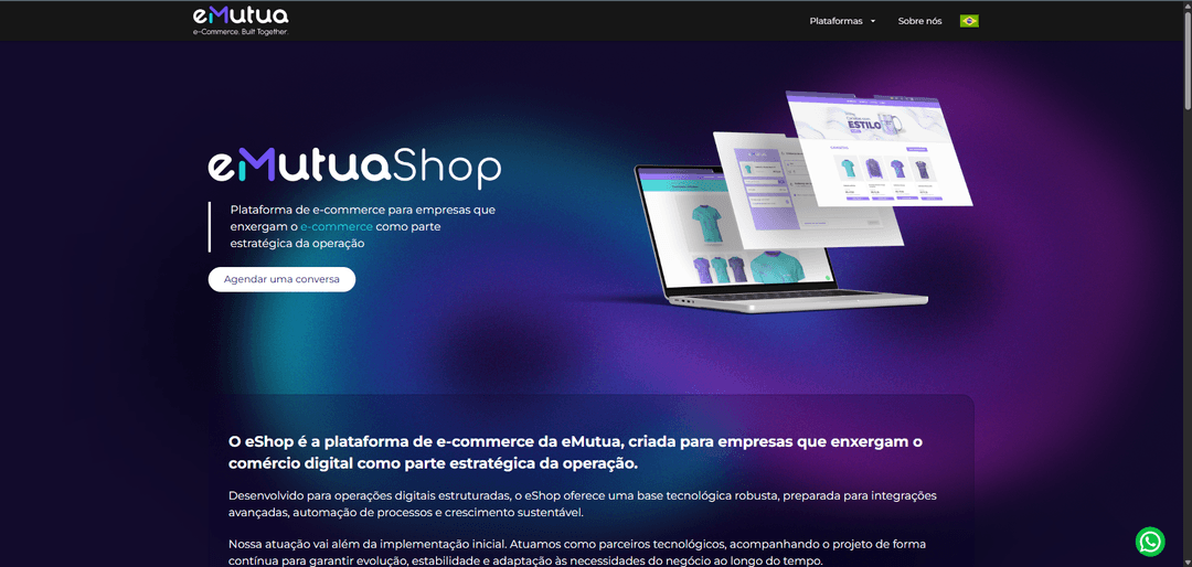 Capa do projeto eShop